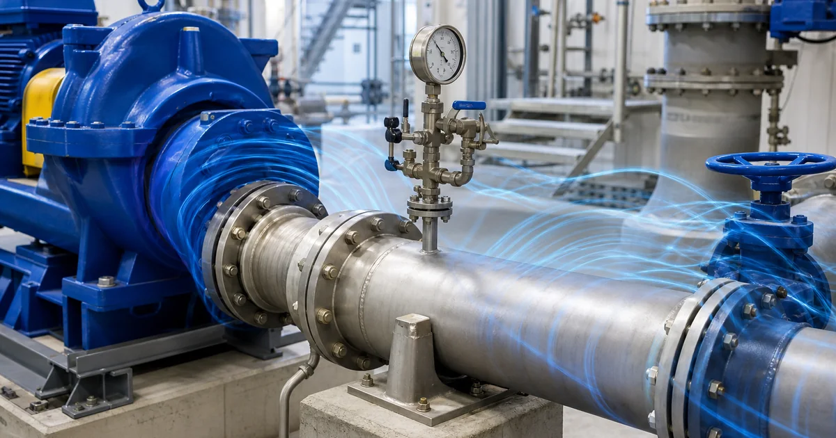 Industrial pump and process pipework where overpressure protection is required