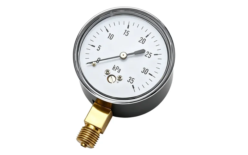 Capsule pressure gauge with a 0-35 kPa low-pressure dial