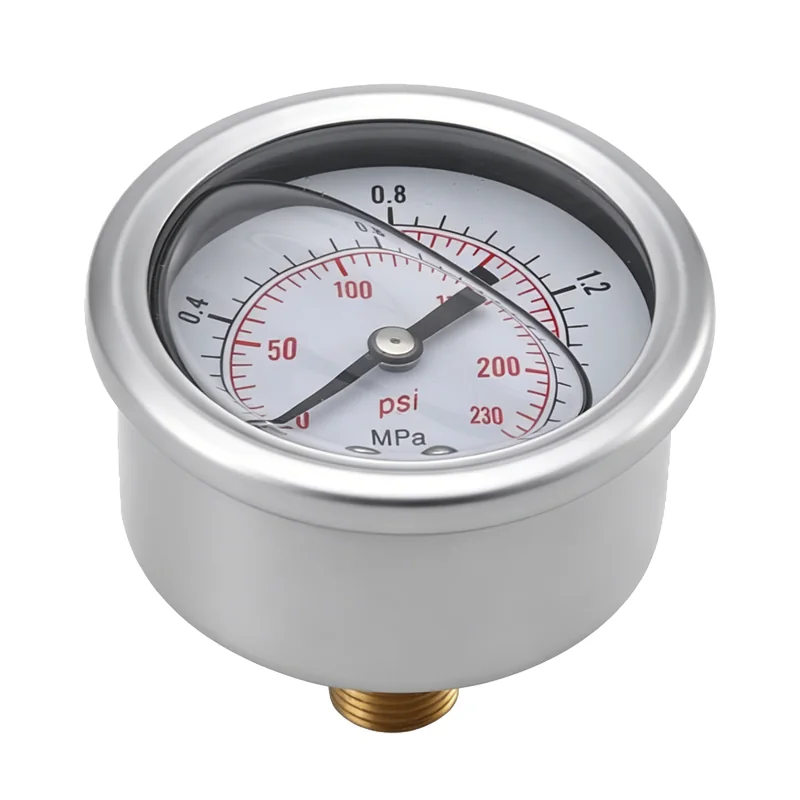 Liquid-Filled Pressure Gauge - Axial