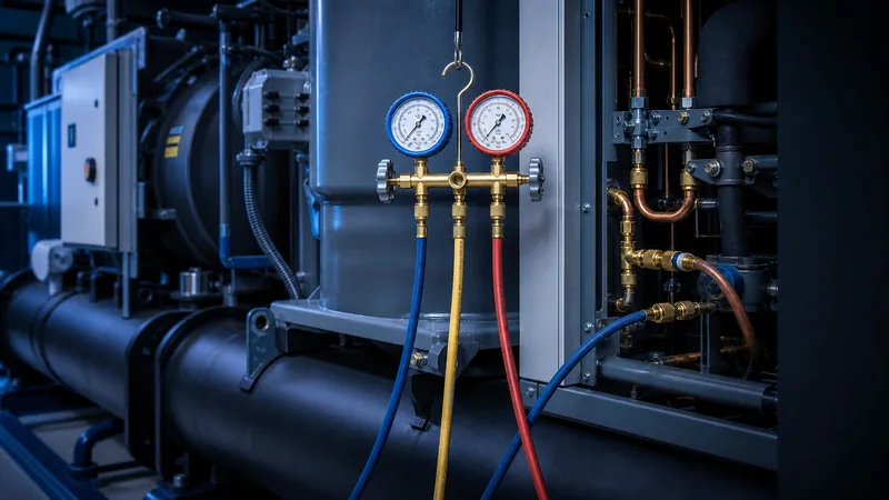 Chiller plant centrifugal screw chiller application